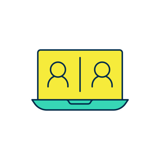 Zoom Meeting Full Screen Illustrations, Royalty-Free Vector Graphics