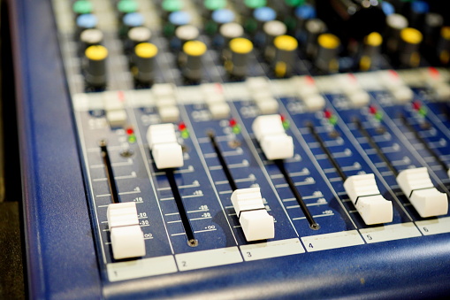 State of mixing console used for live performance
