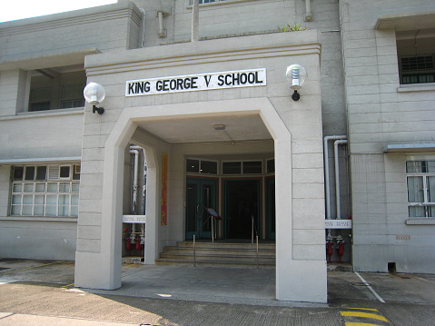 Hong Kong - October 17, 2009 : General view of the King George V School in Ho Man Tin, Hong Kong. It is one of the oldest schools in Hong Kong.