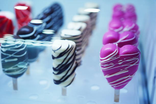 Close-up ice-cream in an ice-cream parlour
