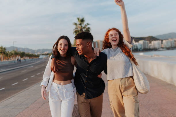 istock Best friends having a good time in the waterfront 1368957736
