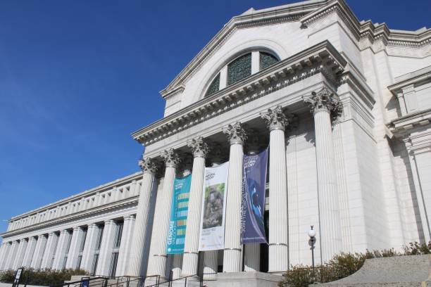 Smithsonian Museum Washington, DC, USA-February 1, 2022: Entrance of the National Museum of Natural History, a Smithsonian museum, located on the National Mall smithsonian museums stock pictures, royalty-free photos & images