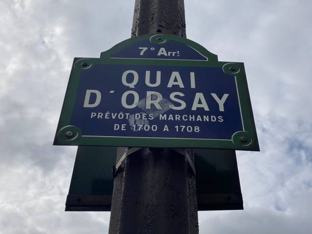 istock Quai d'Orsay street sign in Paris 1368962384