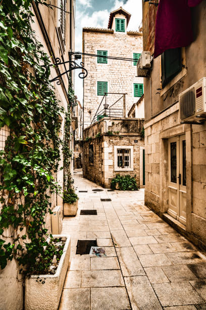 Streets of Split, Dalmatia, Croatia.