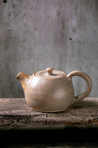 istock Craft handmade ceramic teapot kettle for tea ceremony 1368967570