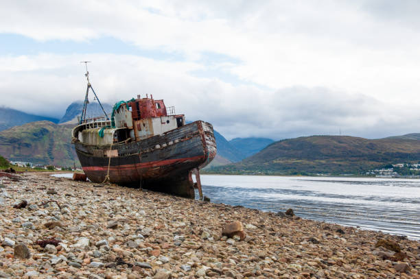 istock Abandoned fishing trawler, Scotland 1368978771