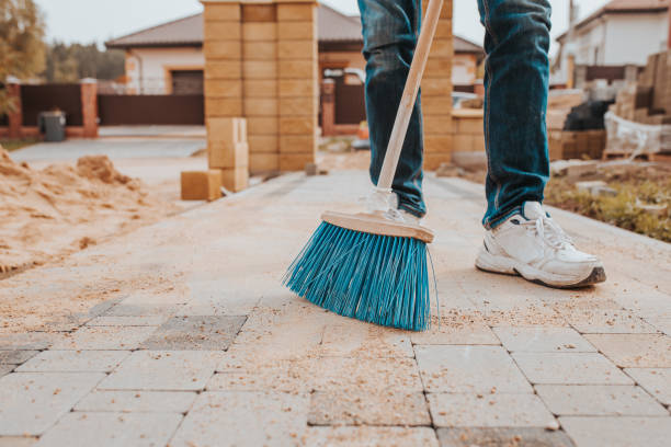 istock Construction of a concrete blind area for storm water drainage 1368978900