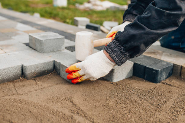 istock Construction of a concrete blind area for storm water drainage 1368978912