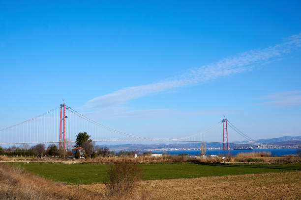 istock The construction of 1915 Canakkale Bridge 1368978929