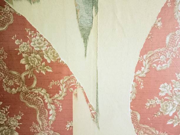 istock Photograph of old retro style wallpaper 1368979201