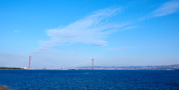 istock The construction of 1915 Canakkale Bridge 1368980541
