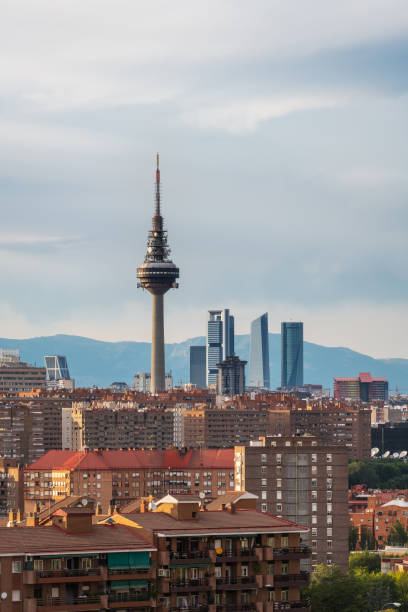 istock Skyline of Madrid at dusk 1368983415