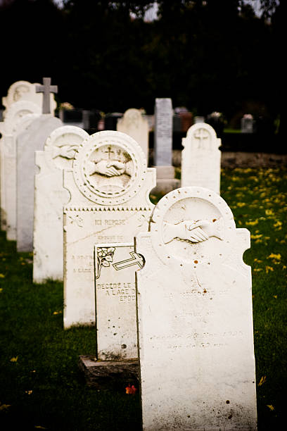 istock Autumn tombstones 136898465