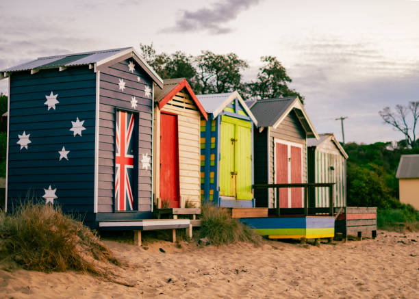 istock Beach Huts of Australia 1368985495