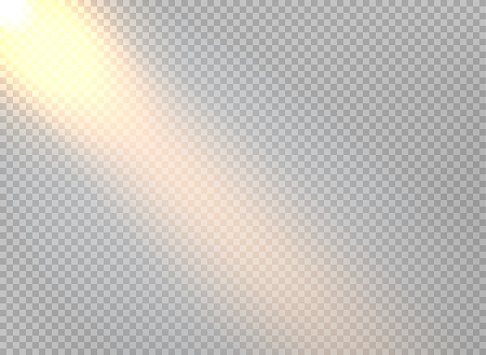 Sun Rays Diagonal Yellow Sun Rays Diaonal Direction Vector Template With Transparent ...