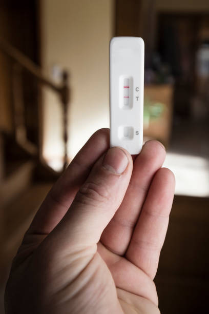 istock Coronavirus test showing a positive result. 1368990071