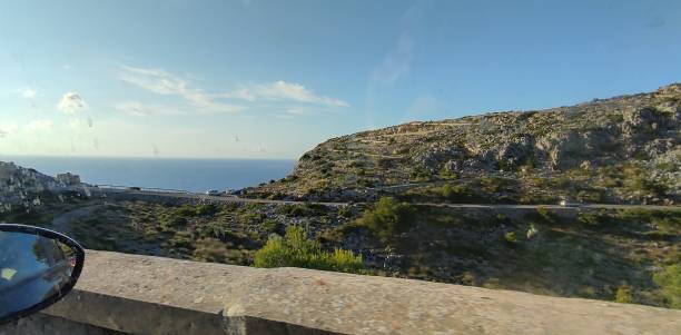 istock The sea from the car 1368992997