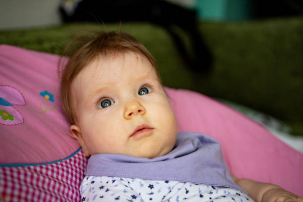 istock Cute baby girl 1368994147