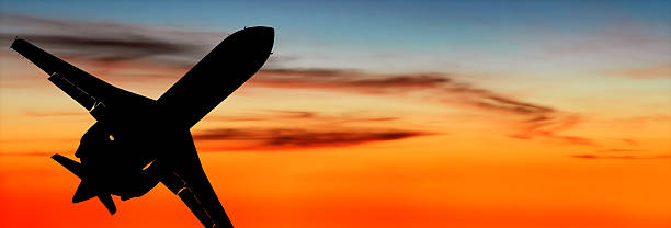 istock corporate jet airplane taking off at dusk 136899551