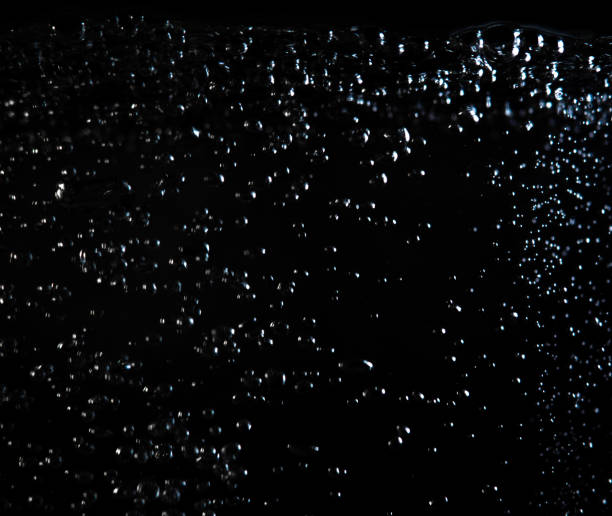 istock Water environment. Water bubbles rise to the surface. 1368997603