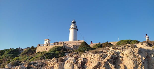 Image of the famous lighthouse of Formentor in the island of Mallorca