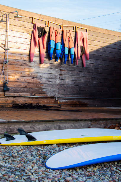 istock Windsurfing boards on the beach. Windsurfing and active lifestyle 1369001130