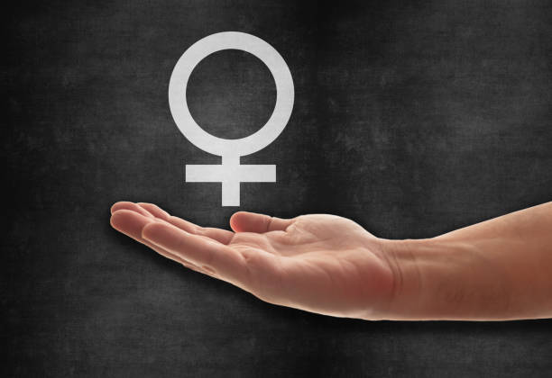 istock Hand Holding Female Symbol Icon 1369001464
