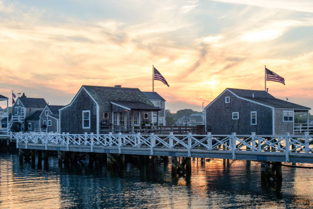 istock Nantucket Dock Houses 1369006431