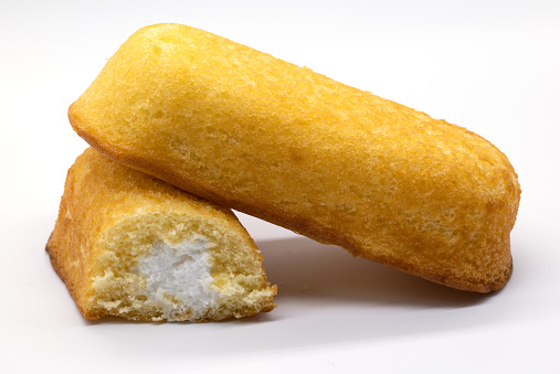 See creamy filling inside twinkie baked cake