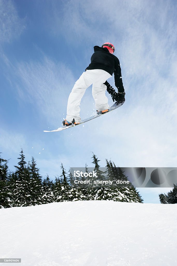 XL Snowboard Salto no ar - Royalty-free Adolescente Foto de stock