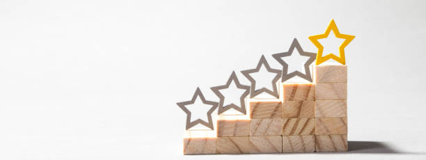istock Customer Experience Concept, Best Excellent Services Rating for Satisfaction. Five Star 1369015949