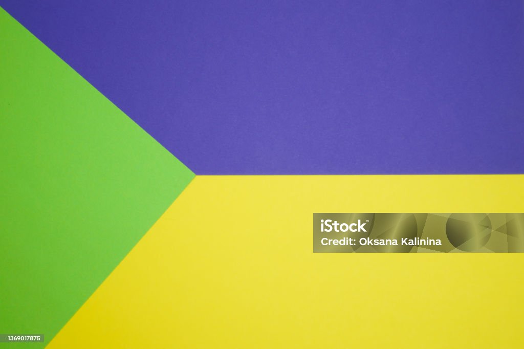 Color Three Triangle Shapes Three Geometric Shapes Of Different Colors Triangle Stock Photo ...