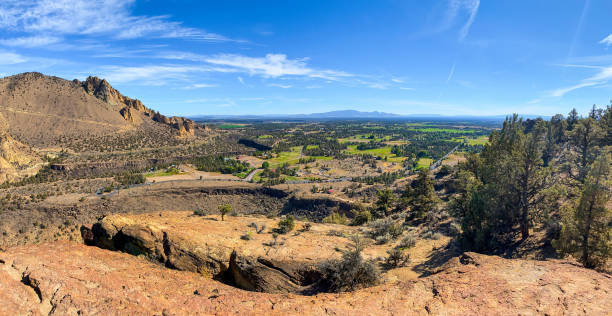 istock Panoramic aerial view of Smith Rock State Park Oregon 1369021291