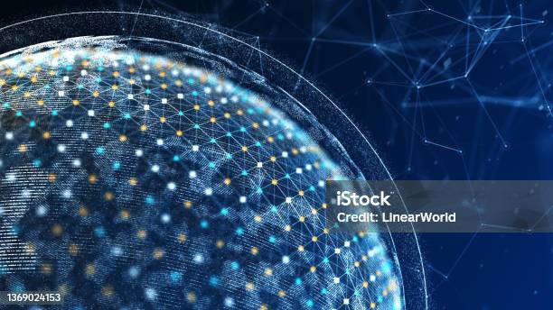 Global Communication Network Stock Photo - Download Image Now - Abstract, Finance, Automated