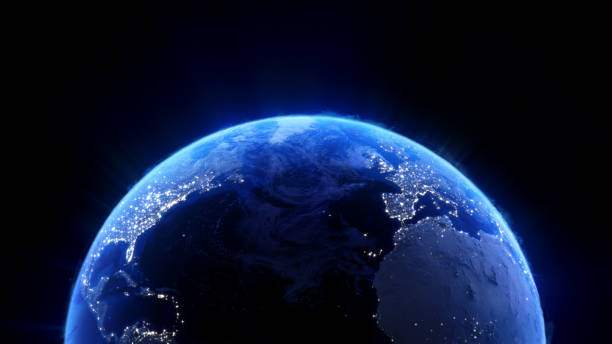 istock Earth and city lights 1369027156