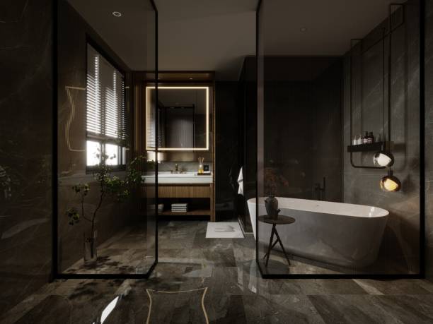 istock 3d render of luxury bathroom 1369030876