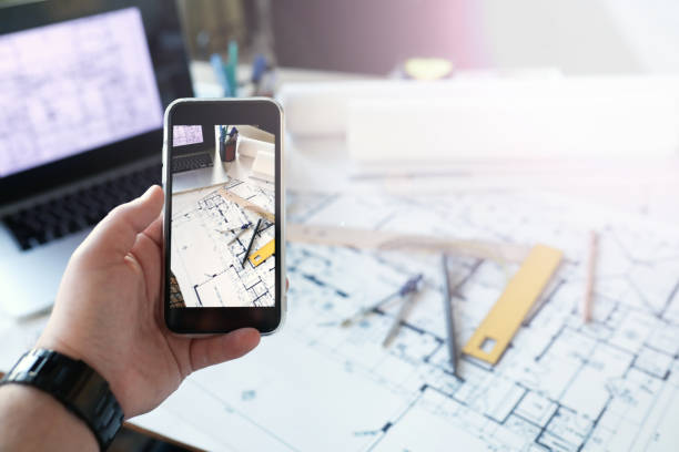 istock Design Professional , Modern Businessman Working With Technology , Architect 1369039513