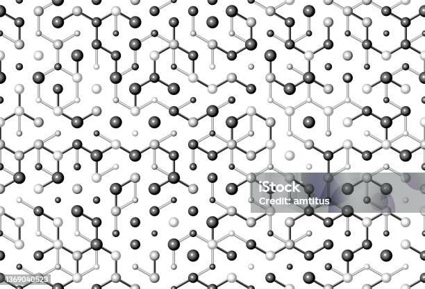 Moleculars Seamless Stock Illustration - Download Image Now - Abstract ...