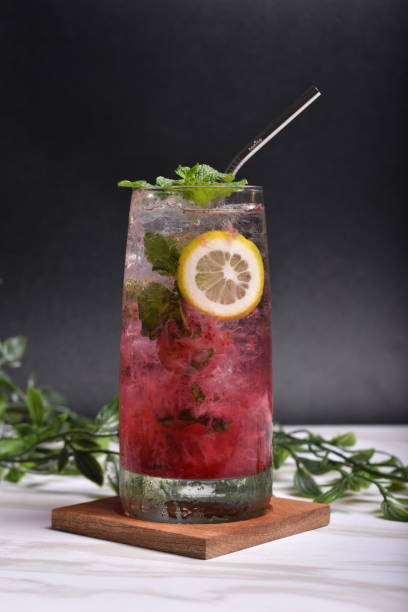 istock a glass of mojito with lemon slice 1369047972