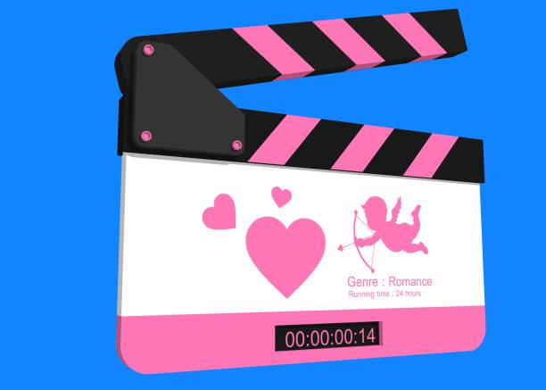 istock Video -Film Clapper for Story Romance 1369048347