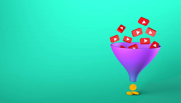 istock Sales funnel. Video views make money. YouTube funnel 1369055038
