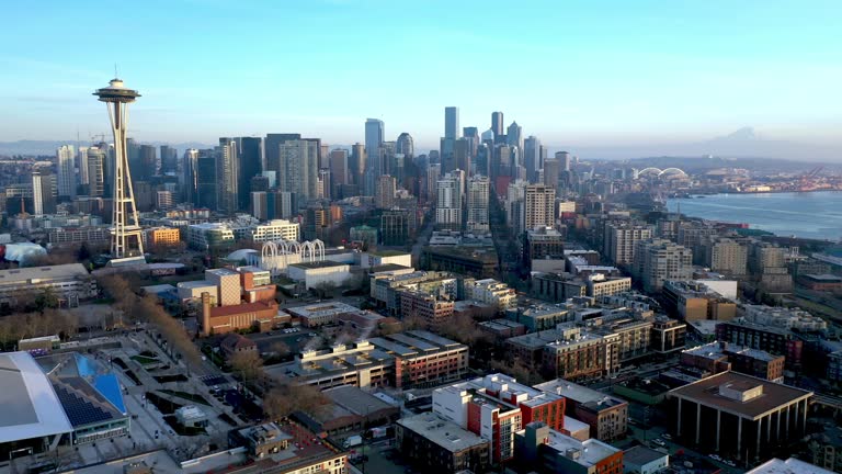 Downtown Seattle Aerial View