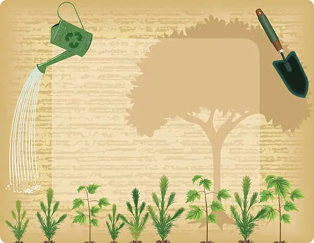 Vector illustration of Arbor Day Background