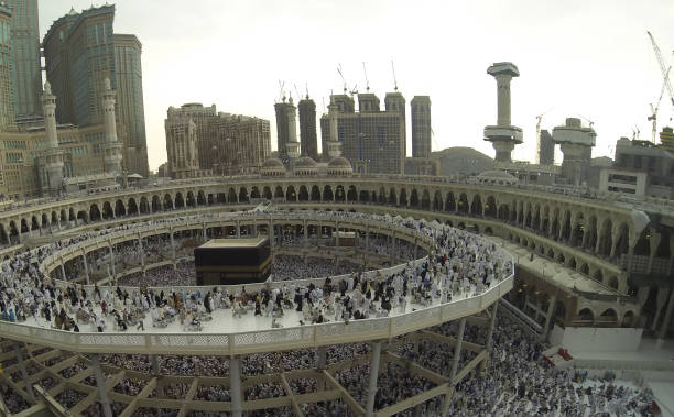 istock Muslim people praying at Kaaba in Mecca 1369068924