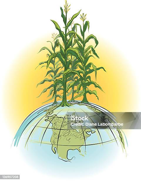 Grana Del Mondo - Immagini vettoriali stock e altre immagini di Agricoltura - Agricoltura, Bianco, Cereale