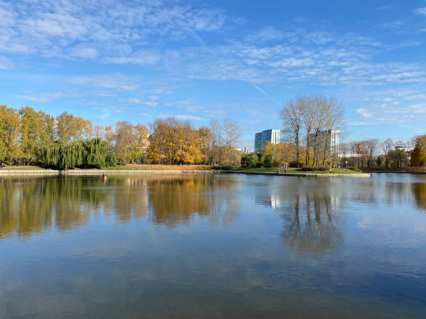 istock park in autumn at dry sunny fall day 1369078059