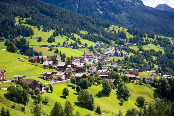 istock Colle Santa Lucia spring is a splendid town in the Belluno Dolomites 1369079136