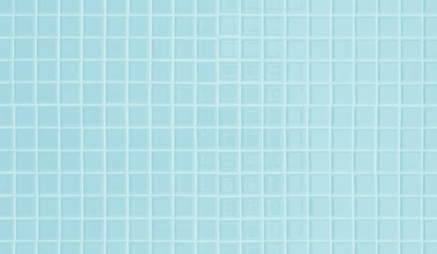 istock Blue pastel ceramic wall and floor tiles mosaic abstract background. Design geometric wallpaper texture decoration bedroom. Simple seamless pattern clean for backdrop advertising banner poster or web. 1369080437