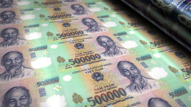 istock Vietnam Dong money banknotes print 3d illustration 1369082279