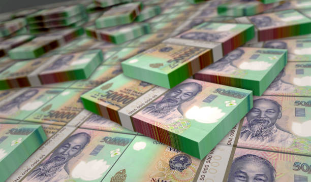 istock Vietnam Dong money banknotes pack 3d illustration 1369082589